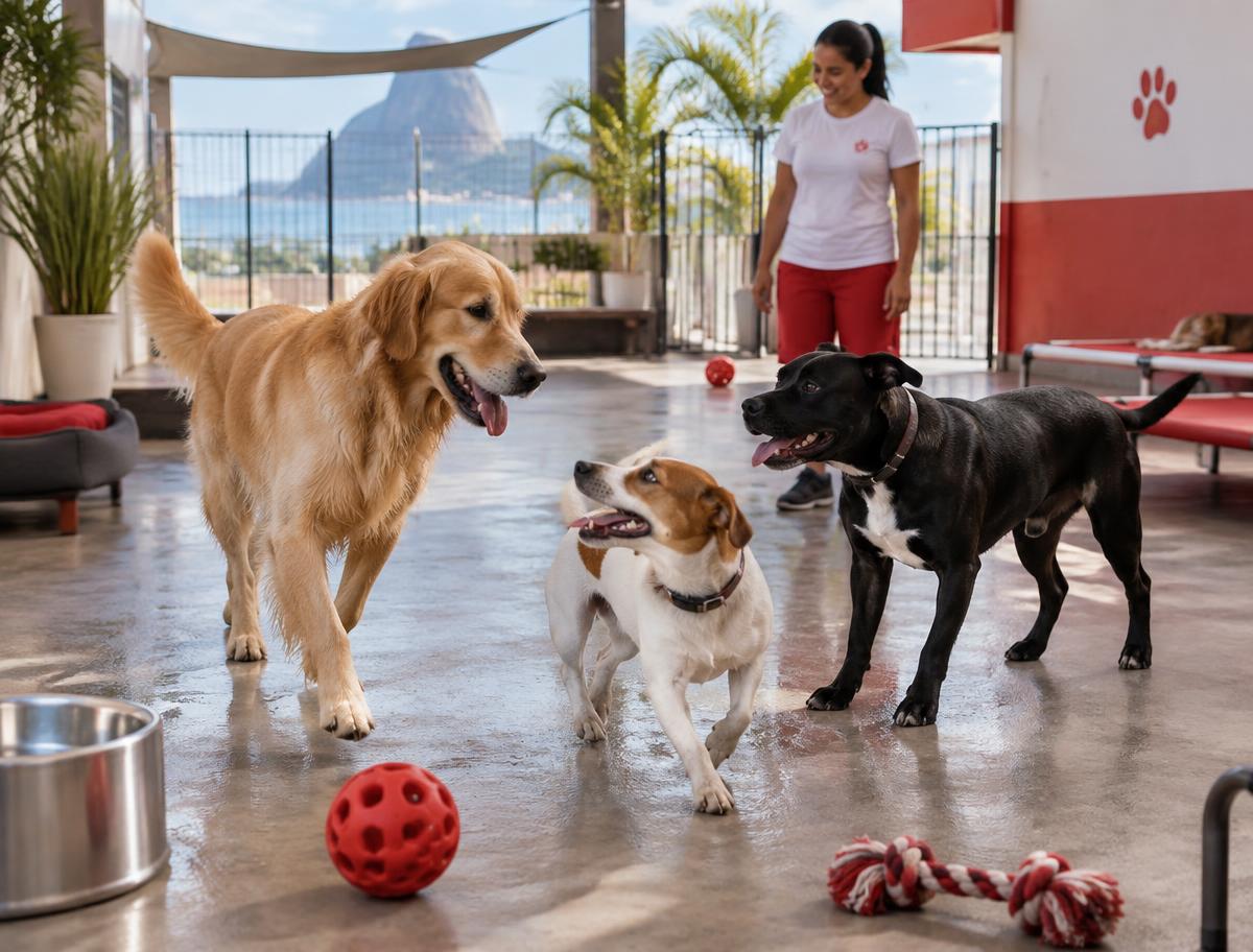 Hospedagem e creche